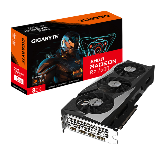 GIGABYTE GAMING Radeon RX 7600 OC 8G AMD 8 GB GDDR6