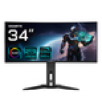 GIGABYTE Monitor de juegos curvo OLED WQHD MO34WQC2 de 34″ - 3440 x 1440, 240Hz, 0.03ms, KVM, 250 cd/m², FreeSync Premium Pro, DisplayHDR True Black 400, HDMI 2.1, Displayport 1.4