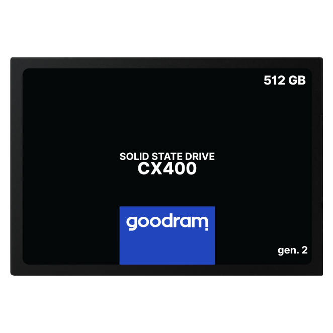 Goodram CX400 gen.2 512 GB 2.5″ Serial ATA III 3D TLC NAND
