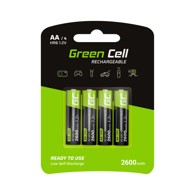 Green Cell GR01 pila doméstica Batería recargable AA Níquel-metal hidruro (NiMH)