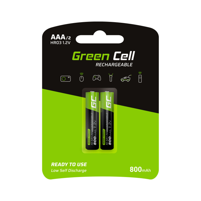 Green Cell GR08 pila doméstica Batería recargable AAA Níquel-metal hidruro (NiMH)