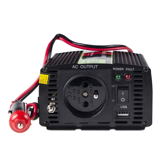 Green Cell INV06 adaptador e inversor de corriente Auto 150 W Negro
