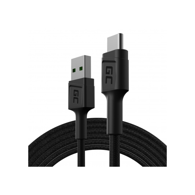 Green Cell KABGC19 cable USB USB 2.0 2 m USB A USB C Negro