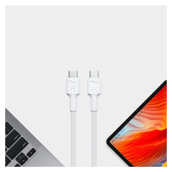 Green Cell KABGC30W cable USB USB 3.2 Gen 1 Blanco detallado