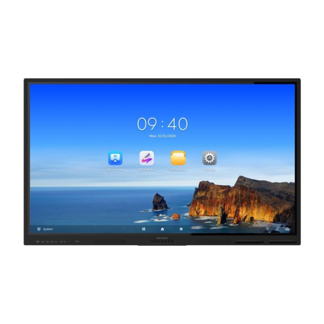 Hikvision Value Series DS-D5B75RB/EL pizarra blanca interactiva 190,5 cm (75″) 3840 x 2160 Pixeles Pantalla táctil Negro HDMI