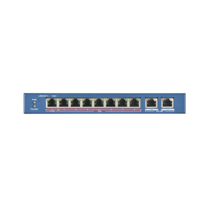 Hikvision DS-3E0310HP-E switch No administrado Fast Ethernet (10/100) Energía sobre Ethernet (PoE) Azul