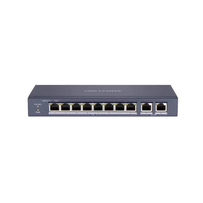 Hikvision DS-3E0310P-E/M switch No administrado L2 Fast Ethernet (10/100) Energía sobre Ethernet (PoE) Negro