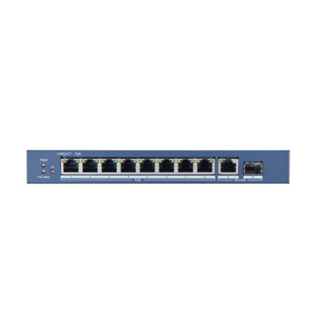 Hikvision DS-3E0510P-E switch No administrado Gigabit Ethernet (10/100/1000) Energía sobre Ethernet (PoE) Azul