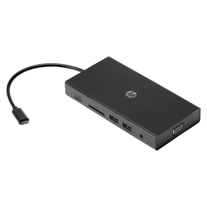 HP Concentrador multipuerto USB-C de viaje con múltiples puertos