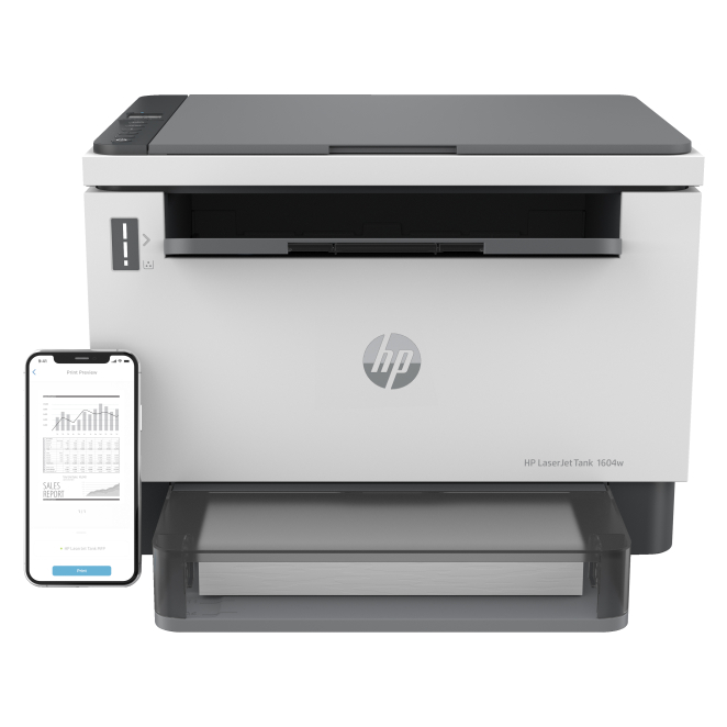HP LaserJet Impresora multifunción Tank 1604w