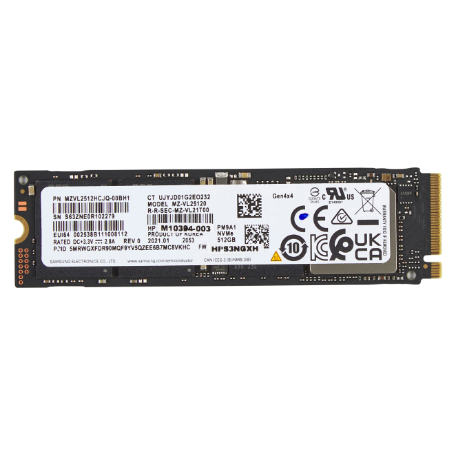 HP 512GB PCIe-4x4 NVMe M.2 SSD PCI Express 4.0