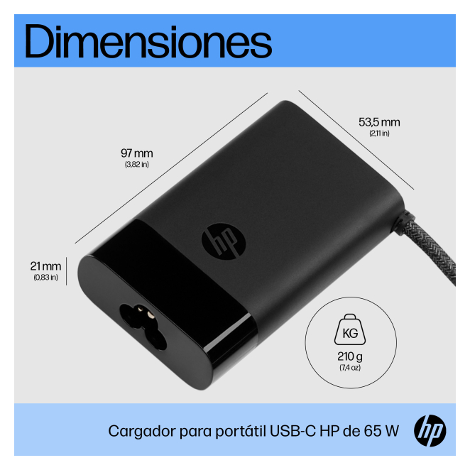 HP cargador compatible USB-C