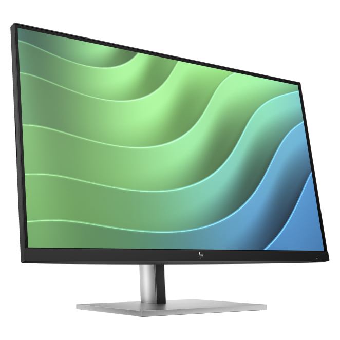 HP E-Series Monitor FHD E27 G5 sin PVC, calidad de imagen, monitor sostenible, diseño ergonómico