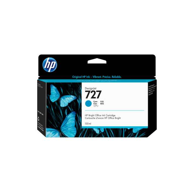 HP Cartucho de tinta DesignJet 727 cian de 130 ml
