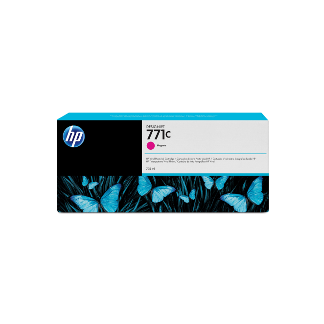 HP Cartucho de tinta DesignJet 771C magenta de 775 ml