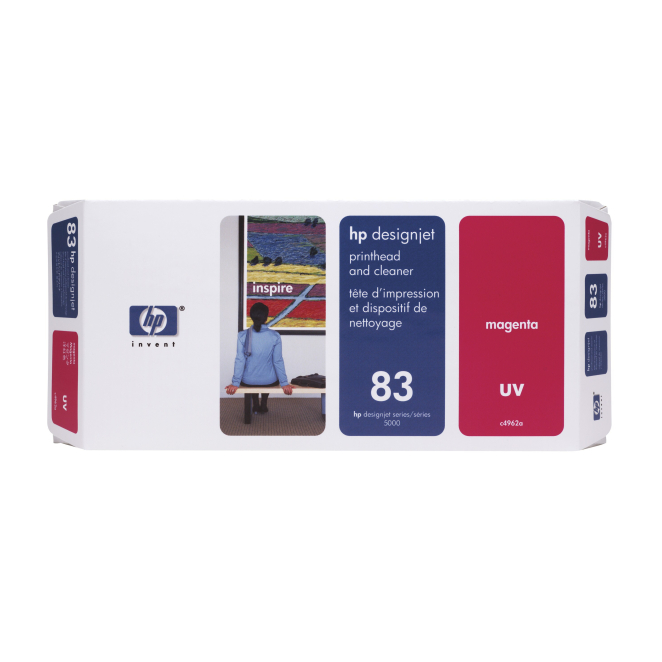 HP Limpiador de cabezales de impresión y cabezal de impresión UV DesignJet 83 magenta