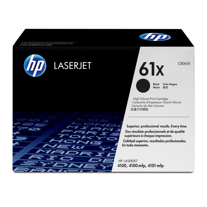 HP 61X High Yield Black Original LaserJet Toner Cartridge cartucho de tóner 1 pieza(s) Negro