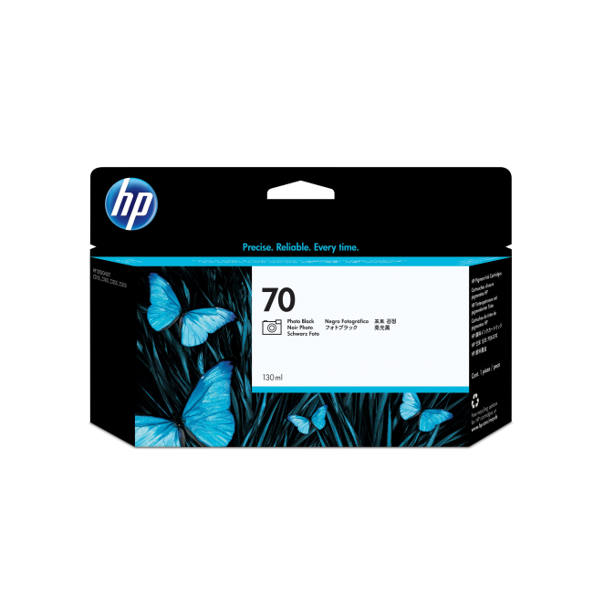 HP Cartucho de tinta DesignJet 70 negro fotográfico de 130 ml