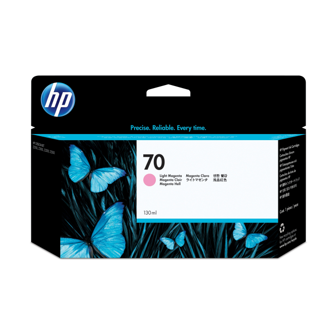 HP Cartucho de tinta 70 magenta claro de 130 ml