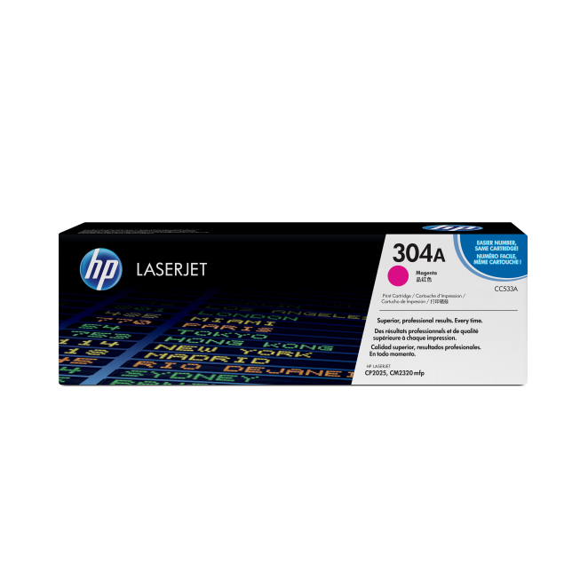 HP Cartucho de tóner original LaserJet 304A magenta