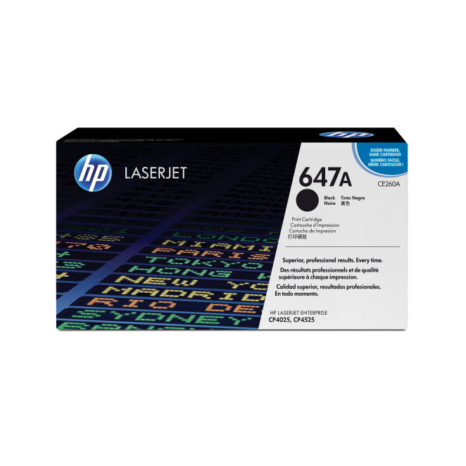 HP Cartucho de tóner original LaserJet 647A negro