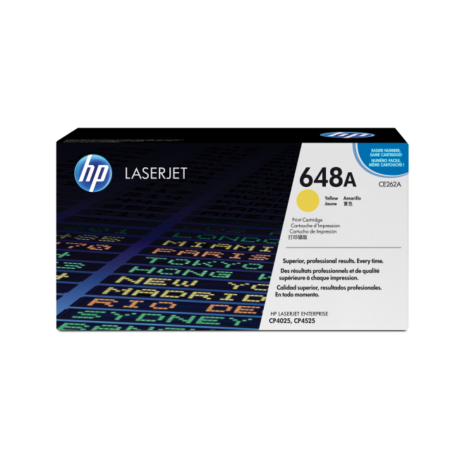 HP Cartucho de tóner original LaserJet 648A amarillo