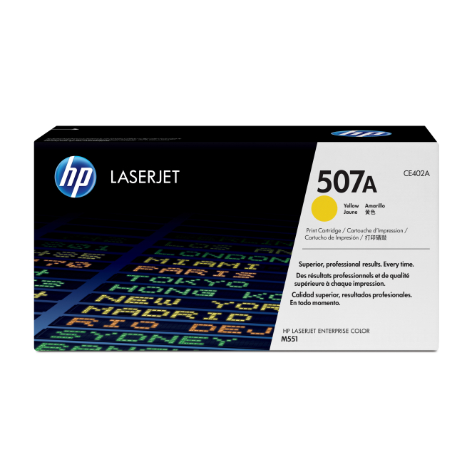 HP Cartucho de tóner original LaserJet 507A amarillo