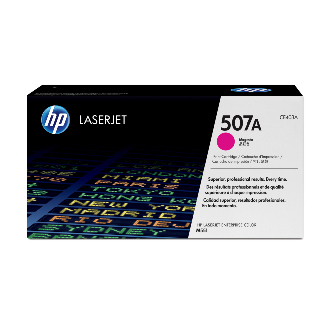 HP Cartucho de tóner original LaserJet 507A magenta