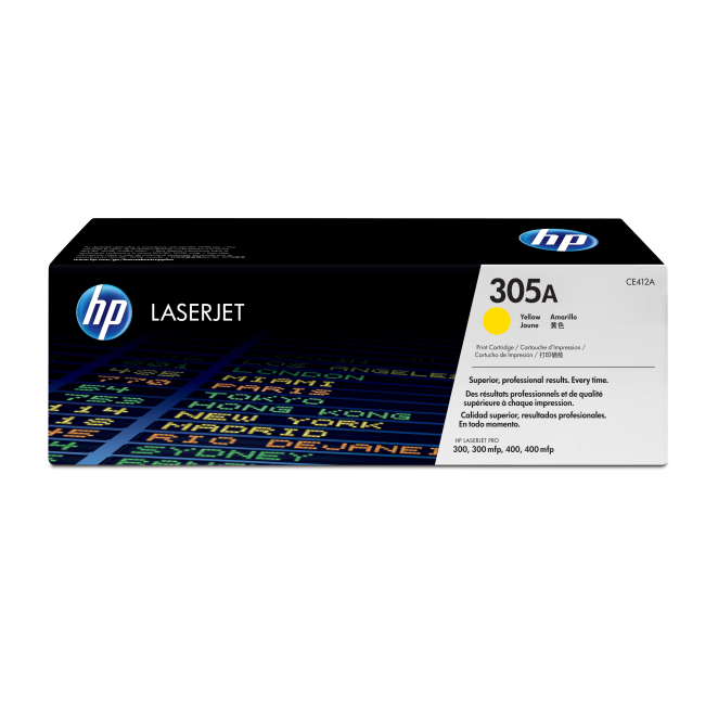 HP Cartucho de tóner original LaserJet 305A amarillo