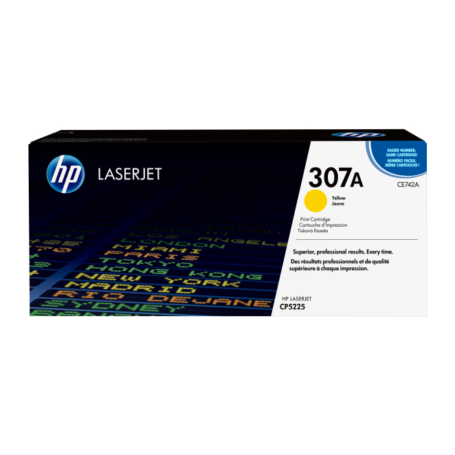 HP Cartucho de tóner original LaserJet 307A amarillo impresora