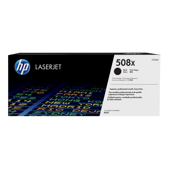 HP Cartucho de tóner original LaserJet 508X negro de alta capacidad