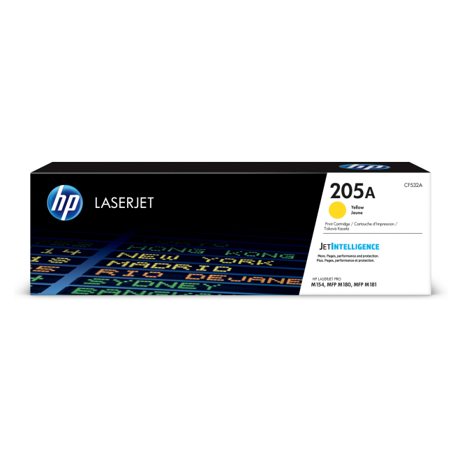 HP LaserJet Cartucho de tóner Original 205A amarillo