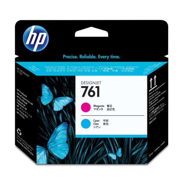 HP Cabezal de impresión Designjet 761 magenta/cian