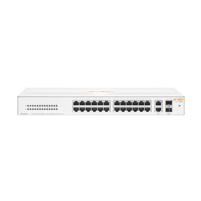HPE Aruba Networking Aruba Instant On 1430 26G 2SFP No administrado L2 Gigabit Ethernet (10/100/1000) 1U