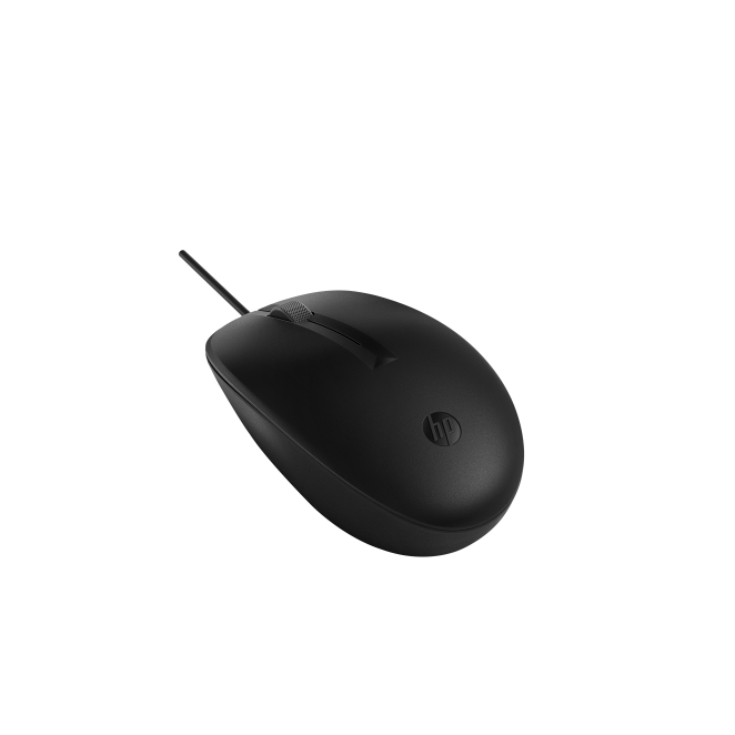 HP Ratón láser con cable 128, vista trasera
