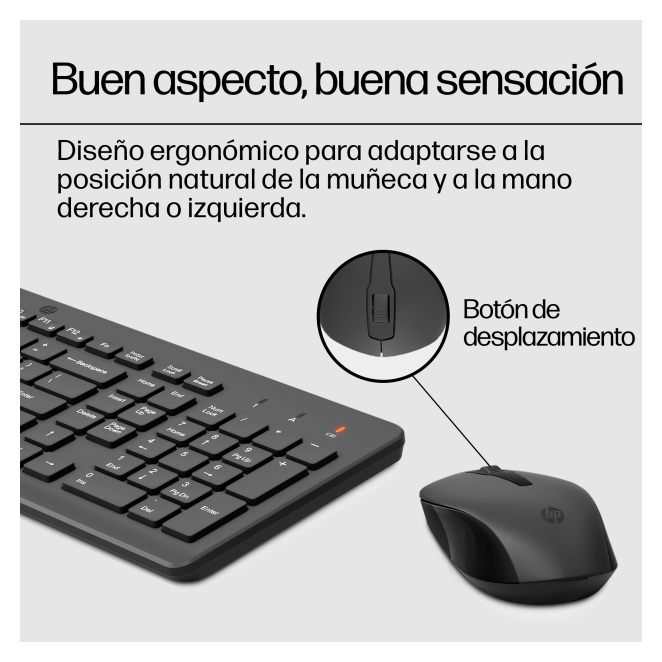 HP Combinación de teclado y ratón inalámbricos 330 cuarta imagen