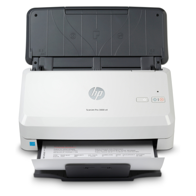 HP Scanjet Pro 3000 s4 Escáner alimentado con hojas 600 x 600 DPI A4 Negro, Blanco
