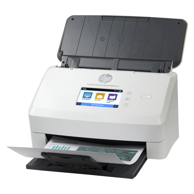 HP Scanjet Enterprise Flow N7000 en uso