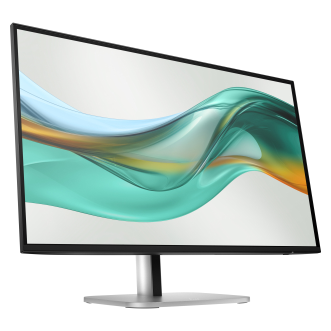 Monitor HP Series 5 Pro QHD USB-C de 27 pulgadas en entorno profesional