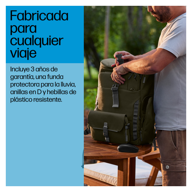 HP Mochila modular para portátil de 15,6 pulgadas en uso por una persona