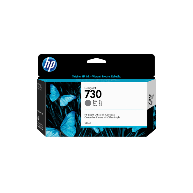 HP Cartucho de tinta DesignJet 730 gris de 130 ml