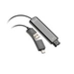 HP Poly Adaptador negro Poly DA75 USB a QD compatible con TAA