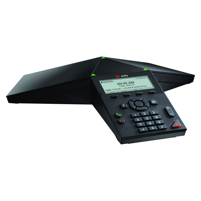 Poly Teléfono de conferencias IP Trio 8300 sin radio y habilitado para alimentación a través de Ethernet (PoE)