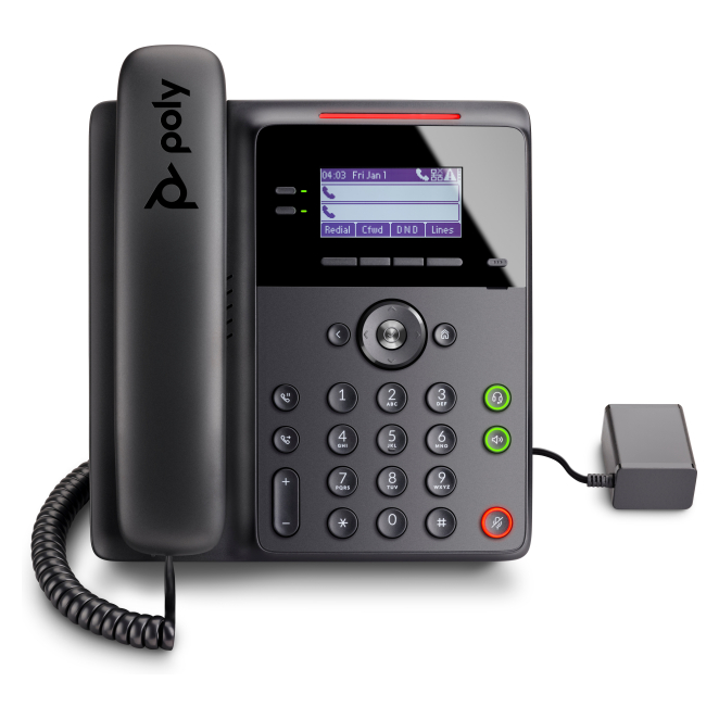 Poly Teléfono IP Edge B10 con fuente de alimentación PRC