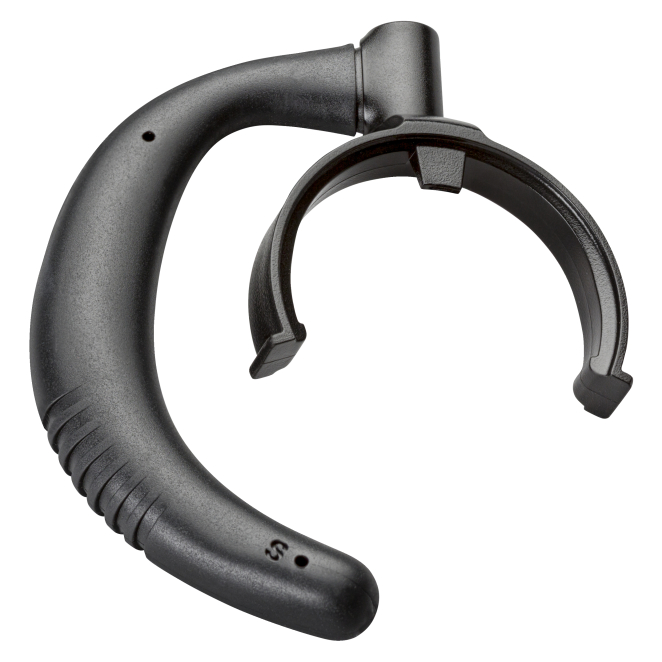 Ganchos de sujeción de auriculares Poly en color negro