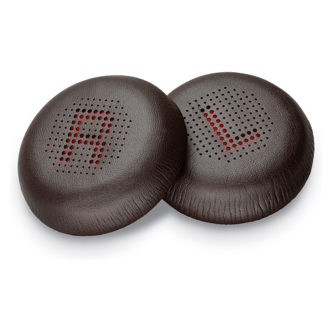 HP Poly Almohadillas para auriculares de cuero sintético Poly Blackwire 7225 marrón oscuro (2 unidades)