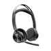 Poly Auriculares Voyager Focus 2 USB-C-C con certificación Microsoft Teams + adaptador USB-C/A + base de carga