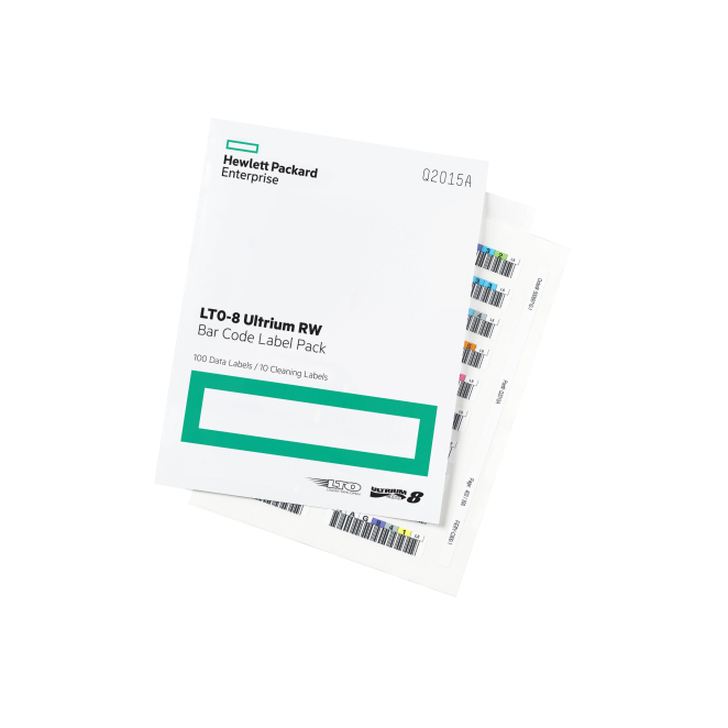 HPE LTO-8 Ultrium RW Bar Code Label Pack