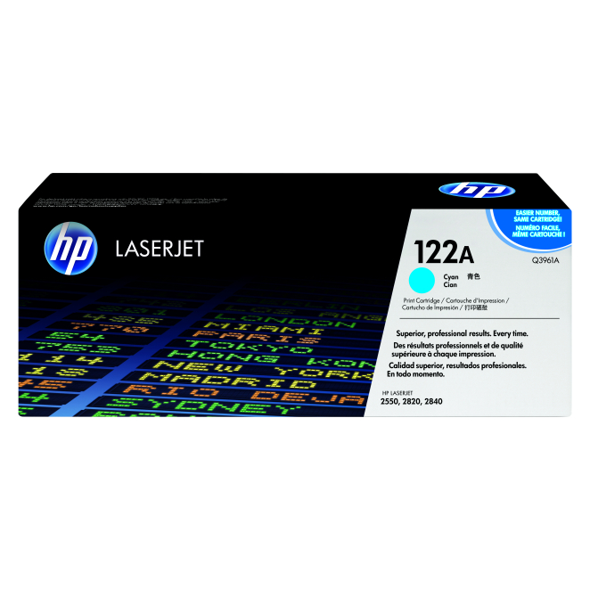 HP 122A Cyan Original LaserJet Toner Cartridge cartucho de tóner 1 pieza(s) Cian