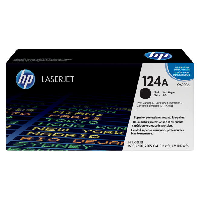 HP Cartucho de tóner original LaserJet 124A negro